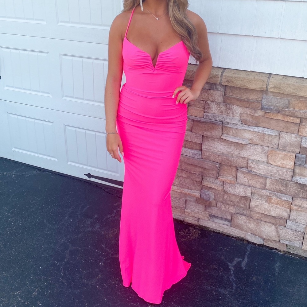 Jovani pink prom dress